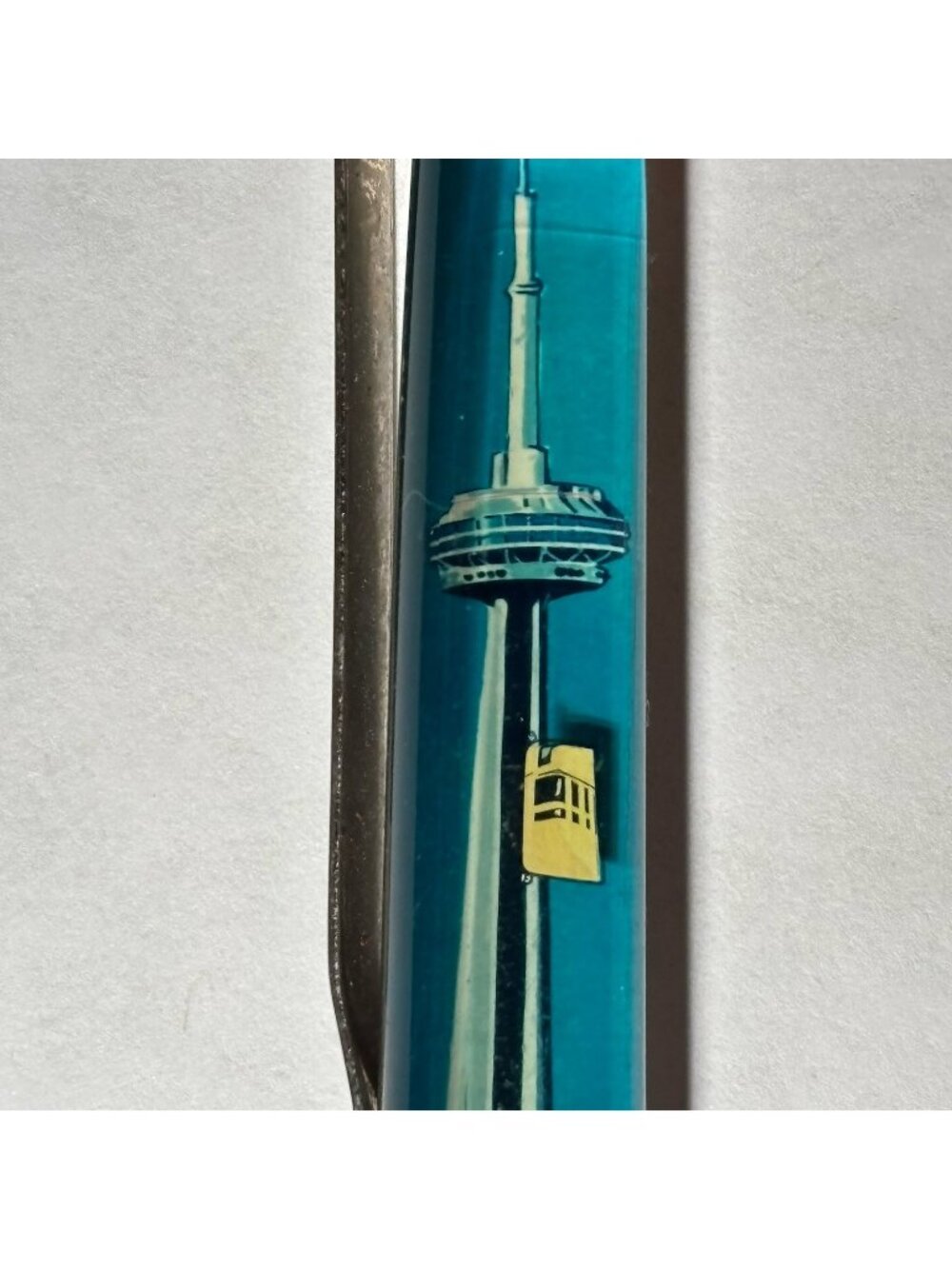 Toronto Canada Floaty Pen CN Tower Elevator Car Moves Souvenir Promo Vintage